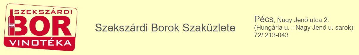 Szekszárdi Borok Szaküzlete, Szekszárdi Borok üzlete, szekszárdi borok